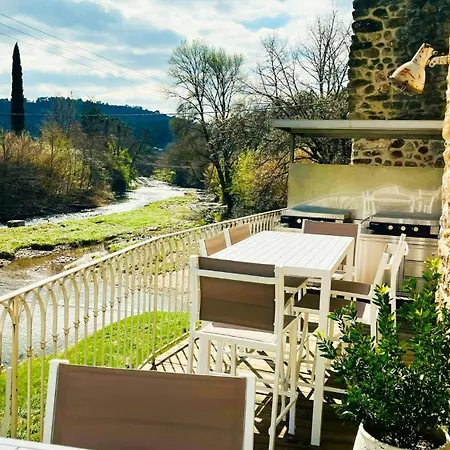 18th-century Mill With Tennis Near Uzes *