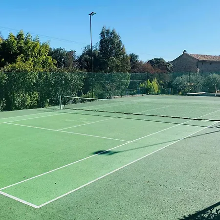 18th-century Mill With Tennis Near Uzes