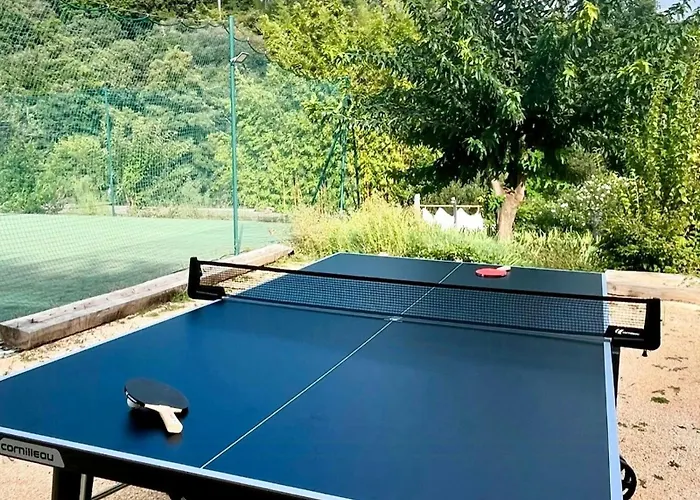 18th-century Mill With Tennis Near Uzes